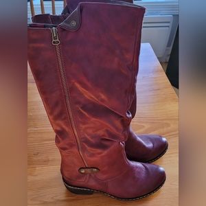 "West Way " red winter boots for women  38/7